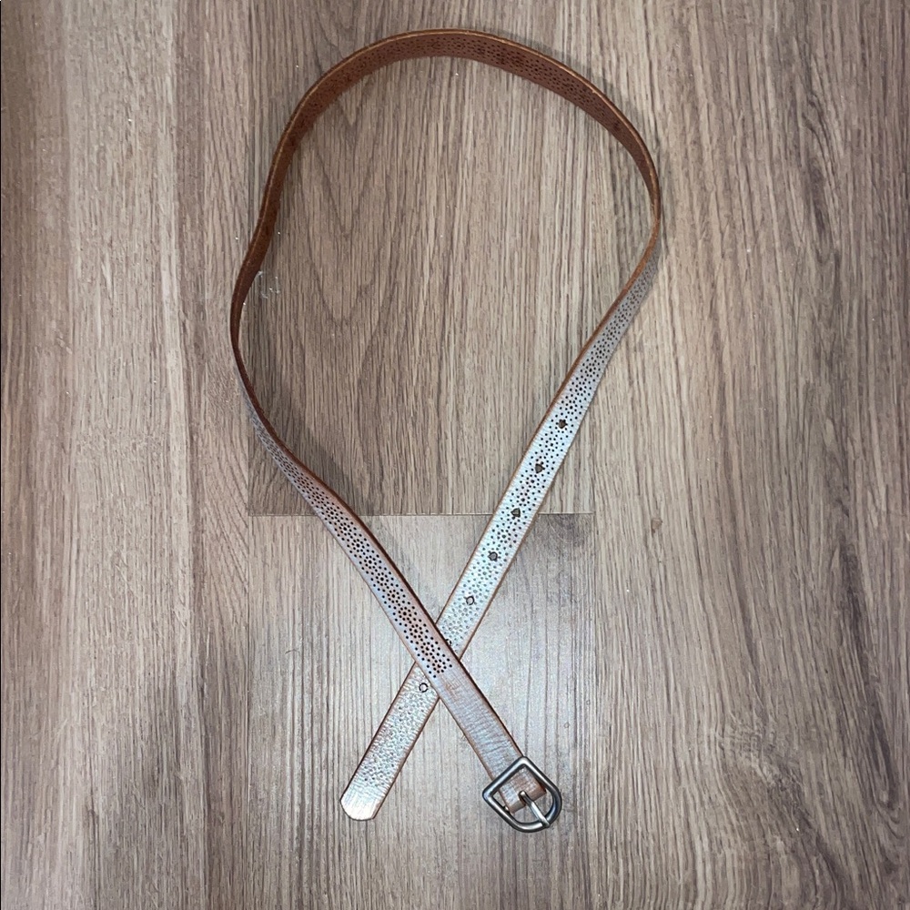 American Eagle Outfitters Brown and Silver Belt
